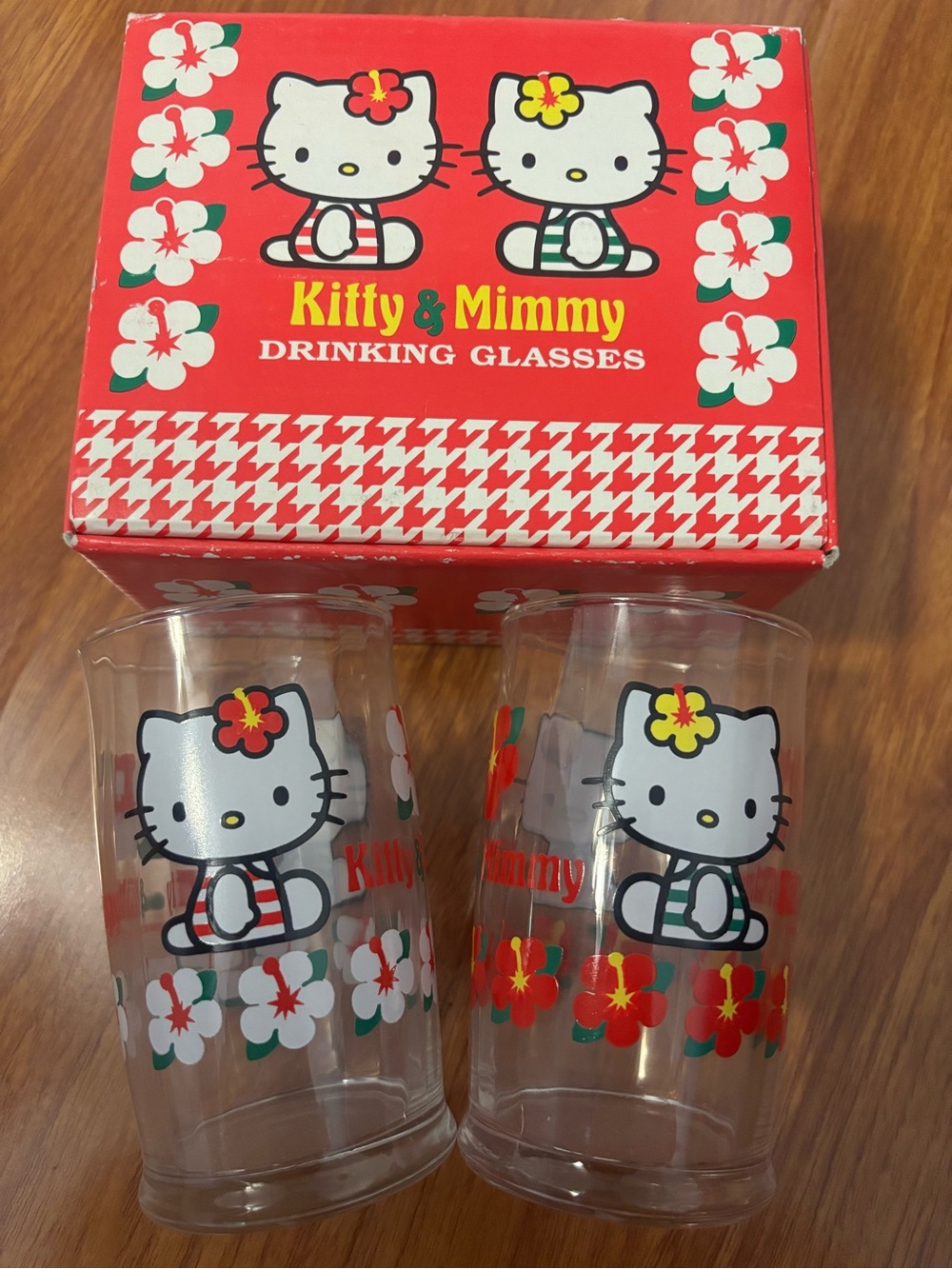 Hello Kitty Mimmy Drinking Glasses Set of 2